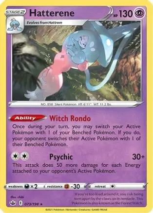 Hatterene (073/198) [Sword & Shield: Chilling Reign] Pokémon