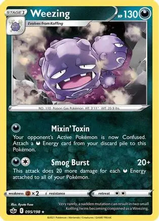 Weezing (095/198) [Sword & Shield: Chilling Reign] Pokémon