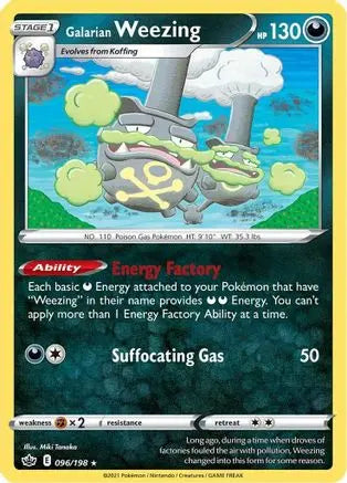 Galarian Weezing (096/198) [Sword & Shield: Chilling Reign] Pokémon