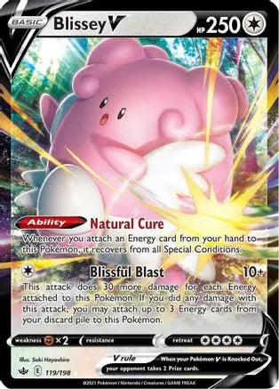 Blissey V (119/198) [Sword & Shield: Chilling Reign] Pokémon