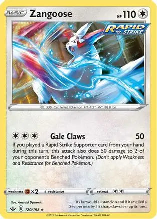 Zangoose (120/198) [Sword & Shield: Chilling Reign] Pokémon