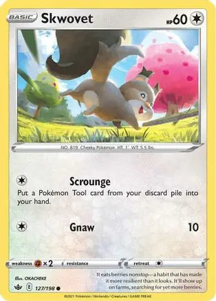Skwovet (127/198) [Sword & Shield: Chilling Reign] Pokémon