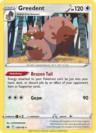 Greedent (128/198) [Sword & Shield: Chilling Reign] Pokémon