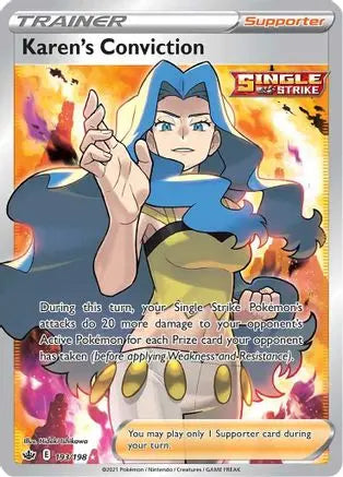 Karen's Conviction (193/198) [Sword & Shield: Chilling Reign] Pokémon