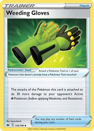 Weeding Gloves (155/198) [Sword & Shield: Chilling Reign] Pokémon