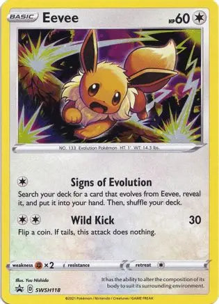 Eevee (SWSH118) [Sword & Shield: Black Star Promos] Pokémon