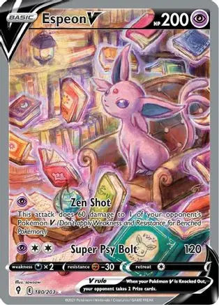 Espeon V (180/203) [Sword & Shield: Evolving Skies] Pokémon
