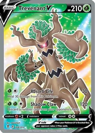 Trevenant V (168/203) [Sword & Shield: Evolving Skies] Pokémon