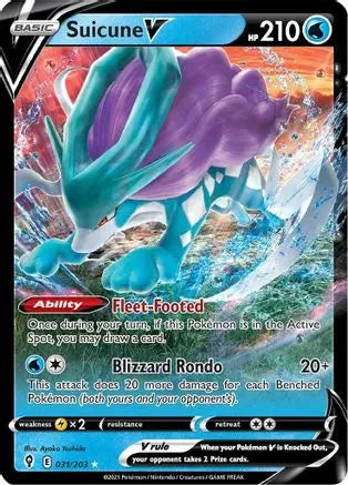 Suicune V (031/203) [Sword & Shield: Evolving Skies] Pokémon