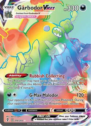 Garbodor VMAX (216/203) [Sword & Shield: Evolving Skies] Pokémon