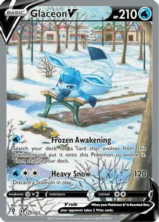Glaceon V (175/203) [Sword & Shield: Evolving Skies] Pokémon