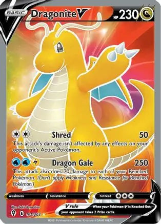 Dragonite V (191/203) [Sword & Shield: Evolving Skies] Pokémon
