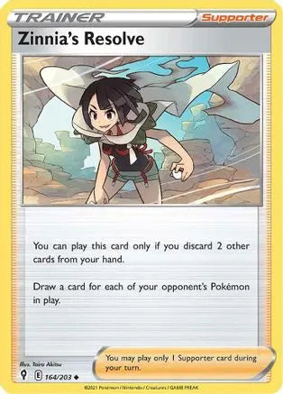 Zinnia's Resolve (164/203) [Sword & Shield: Evolving Skies] Pokémon