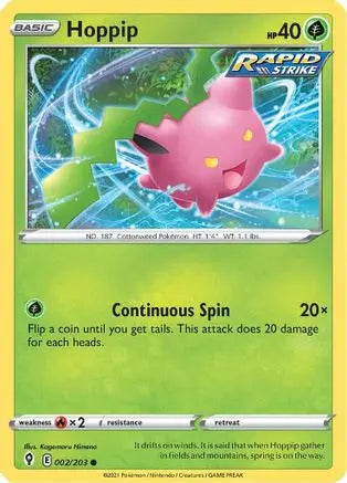 Hoppip (002/203) [Sword & Shield: Evolving Skies] Pokémon