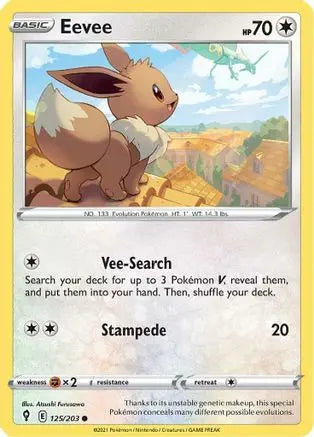 Eevee (125/203) [Sword & Shield: Evolving Skies] Pokémon