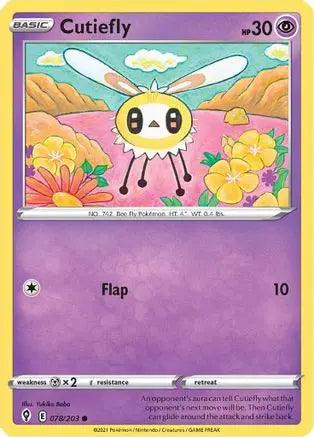 Cutiefly (078/203) [Sword & Shield: Evolving Skies] Pokémon