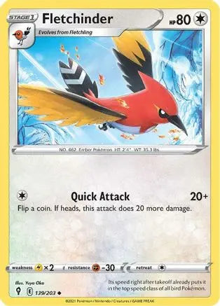 Fletchinder (139/203) [Sword & Shield: Evolving Skies] Pokémon