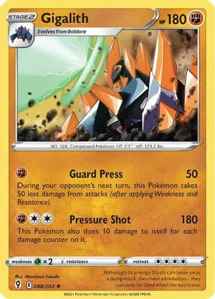 Gigalith (088/203) [Sword & Shield: Evolving Skies] Pokémon
