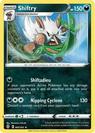 Shiftry (097/203) [Sword & Shield: Evolving Skies] Pokémon
