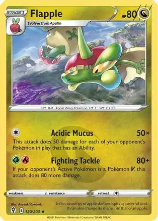 Flapple (120/203) [Sword & Shield: Evolving Skies] Pokémon
