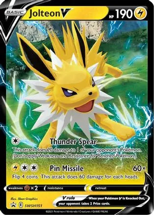 Jolteon V (SWSH151) [Sword & Shield: Black Star Promos] Pokémon