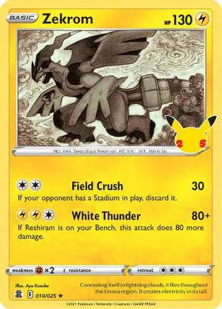 Zekrom (010/025) [Celebrations: 25th Anniversary] Pokémon