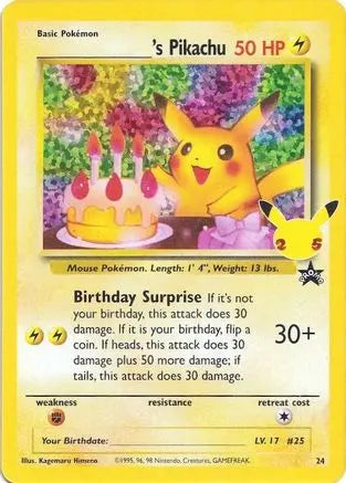 _____'s Pikachu (24) [Celebrations: 25th Anniversary - Classic Collection] Pokémon
