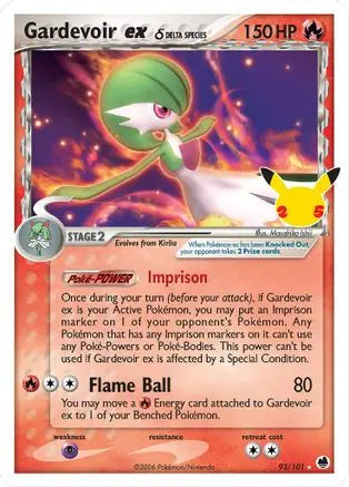 Gardevoir ex (93/101) (Delta Species) [Celebrations: 25th Anniversary - Classic Collection] Pokémon