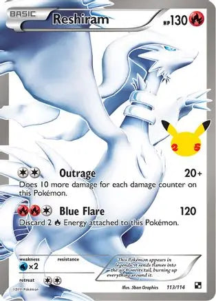 Reshiram (113/114) [Celebrations: 25th Anniversary - Classic Collection] Pokémon