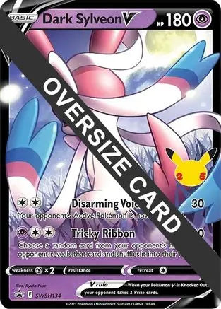 Dark Sylveon V (SWSH134) (Celebrations) [Jumbo Cards] Pokémon