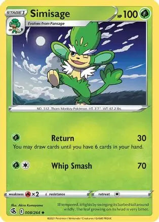 Simisage (008/264) [Sword & Shield: Fusion Strike] Pokémon