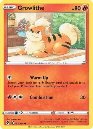 Growlithe (032/264) [Sword & Shield: Fusion Strike] Pokémon