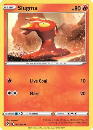 Slugma (034/264) [Sword & Shield: Fusion Strike] Pokémon