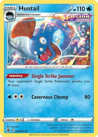 Huntail (066/264) [Sword & Shield: Fusion Strike] Pokémon