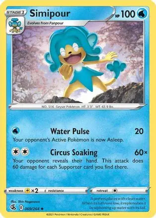 Simipour (069/264) [Sword & Shield: Fusion Strike] Pokémon