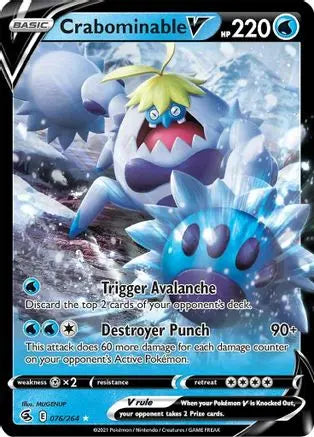 Crabominable V (076/264) [Sword & Shield: Fusion Strike] Pokémon