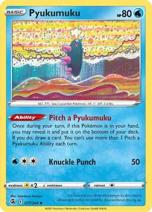 Pyukumuku (077/264) [Sword & Shield: Fusion Strike] Pokémon