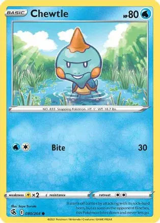 Chewtle (080/264) [Sword & Shield: Fusion Strike] Pokémon