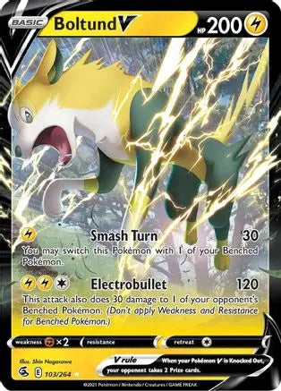 Boltund V (103/264) [Sword & Shield: Fusion Strike] Pokémon