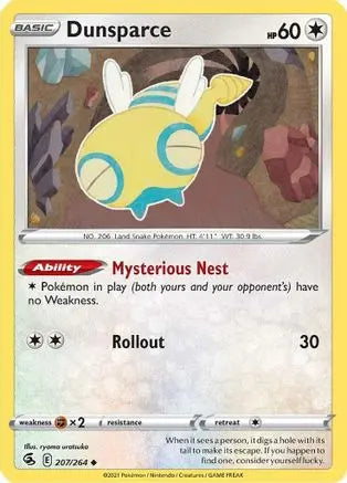 Dunsparce (207/264) [Sword & Shield: Fusion Strike] Pokémon