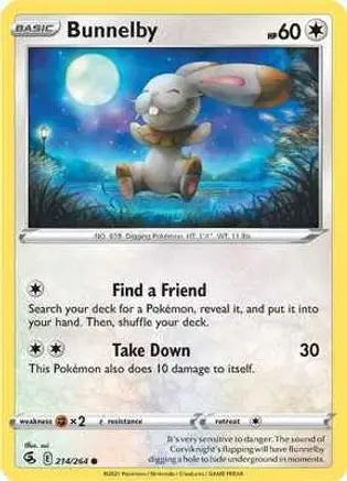 Bunnelby (214/264) [Sword & Shield: Fusion Strike] Pokémon