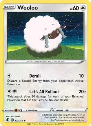 Wooloo (221/264) [Sword & Shield: Fusion Strike] Pokémon