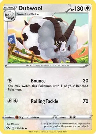 Dubwool (223/264) [Sword & Shield: Fusion Strike] Pokémon