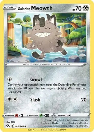Galarian Meowth (180/264) [Sword & Shield: Fusion Strike] Pokémon