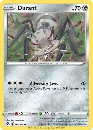 Durant (184/264) [Sword & Shield: Fusion Strike] Pokémon