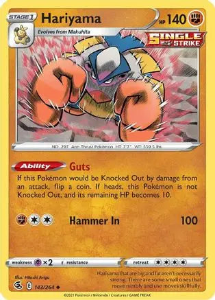 Hariyama (143/264) [Sword & Shield: Fusion Strike] Pokémon