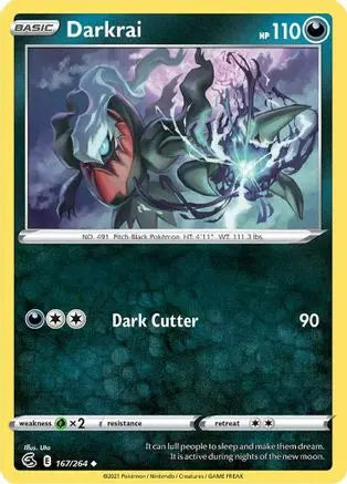 Darkrai (167/264) [Sword & Shield: Fusion Strike] Pokémon