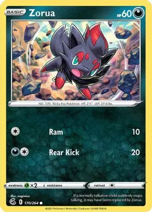 Zorua (170/264) [Sword & Shield: Fusion Strike] Pokémon