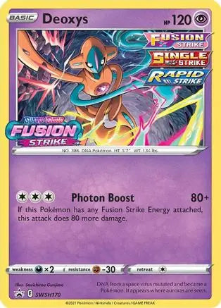 Deoxys (SWSH170) (Prerelease Promo) [Sword & Shield: Black Star Promos] Pokémon