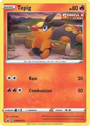 Tepig (SWSH172) [Sword & Shield: Black Star Promos] Pokémon